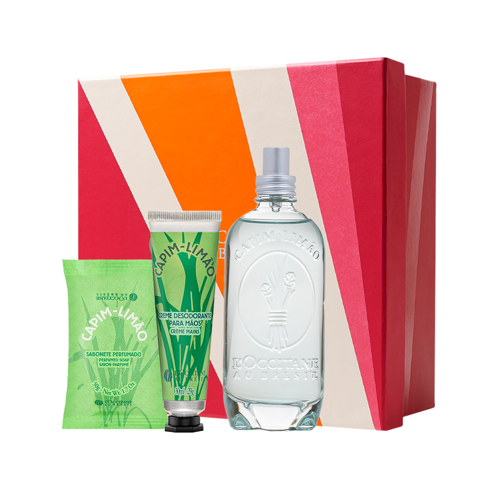 Combo Capim-Limão: Sabonete, Colônia e Creme de Mãos